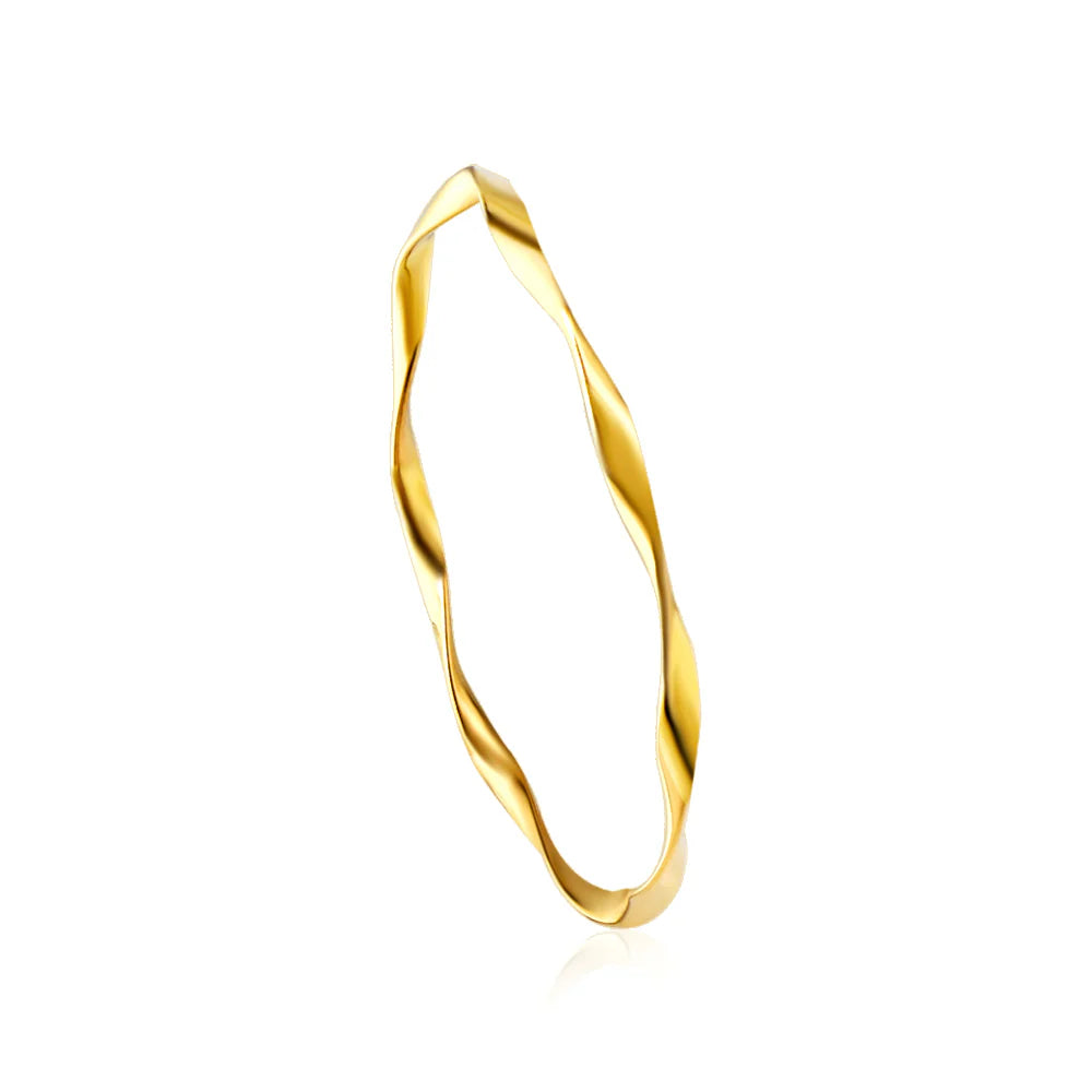 irregularly curved hard bracelet