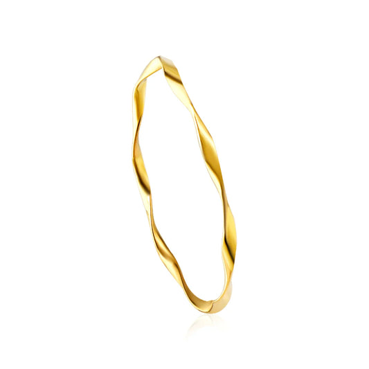 irregularly curved hard bracelet