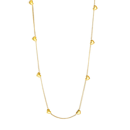 Peach Heart Necklace
