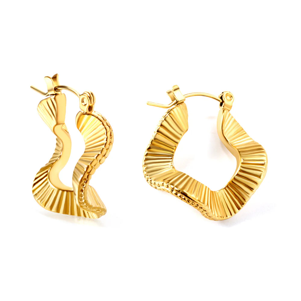 wavy earrings