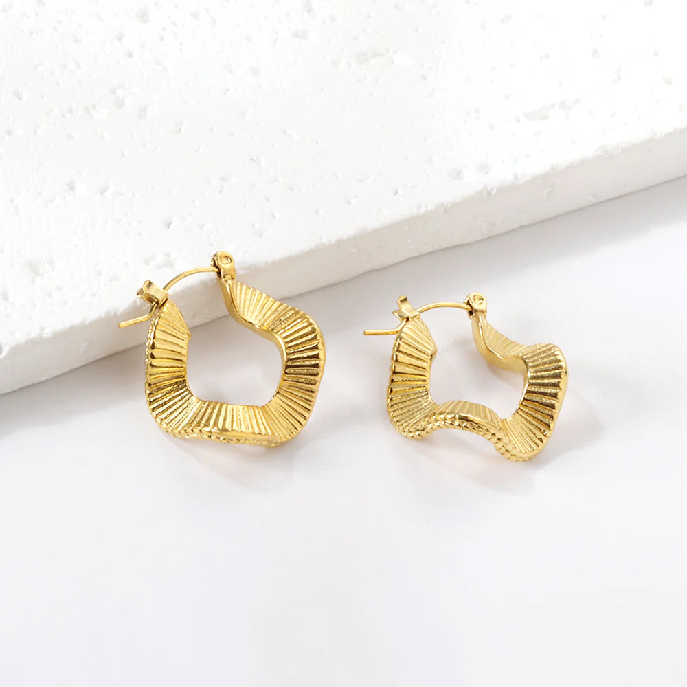 wavy earrings
