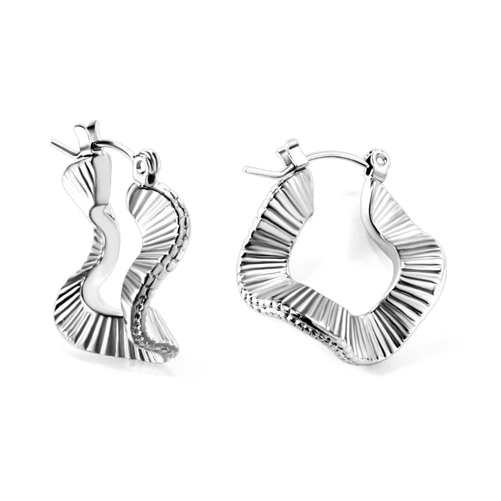 wavy earrings